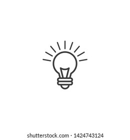 Idea Vector Illustration, outline sign