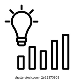 Idea Vector Line Icon Design