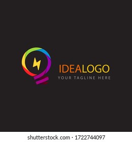 Idea vector logo - Idea abstract logo template