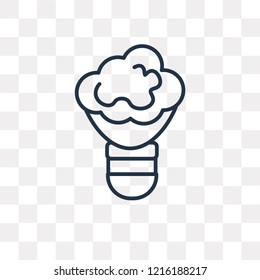 Idea vector outline icon isolated on transparent background, high quality linear Idea transparency concept can be used web and mobile