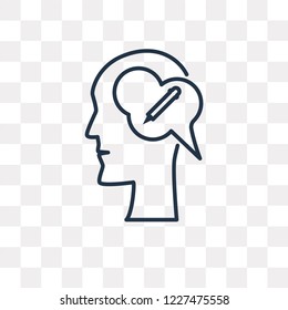 Idea vector outline icon isolated on transparent background, high quality linear Idea transparency concept can be used web and mobile