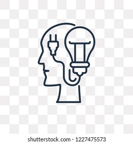 Idea vector outline icon isolated on transparent background, high quality linear Idea transparency concept can be used web and mobile