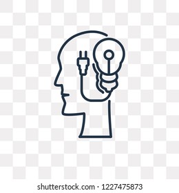 Idea vector outline icon isolated on transparent background, high quality linear Idea transparency concept can be used web and mobile