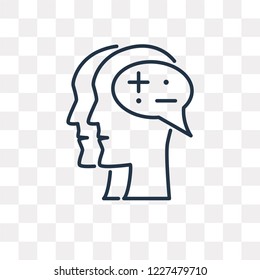 Idea vector outline icon isolated on transparent background, high quality linear Idea transparency concept can be used web and mobile