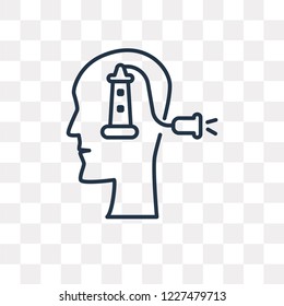 Idea vector outline icon isolated on transparent background, high quality linear Idea transparency concept can be used web and mobile