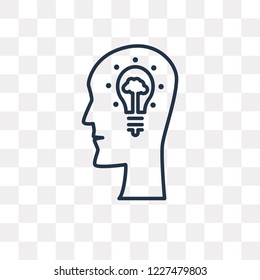 Idea vector outline icon isolated on transparent background, high quality linear Idea transparency concept can be used web and mobile