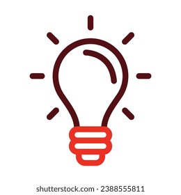 Idea Vector Thick Line Two Color Icons For Personal And Commercial Use.
