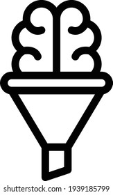 idea vector thin line icon