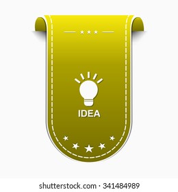 Idea Yellow Vector Icon Design