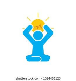 Idea Yoga Logo Icon Design