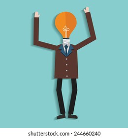 Idea,Human resource,Businessma n design,clean vector