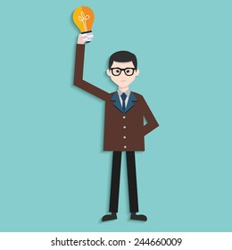 Idea,Human resource,Businessman design,clean vector