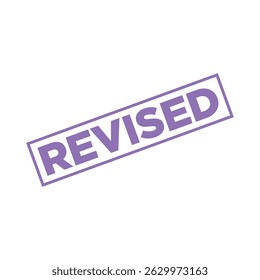 Ideal for business, legal, and office use to clearly mark documents as updated or revised. This vector illustration is fully editable, scalable, and perfect for both print and digital formats.