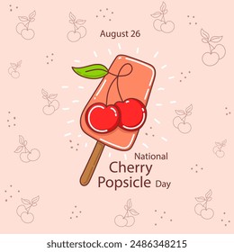 The ideal concept for a National Cherry Popsicle Day Celebration theme recommendation.