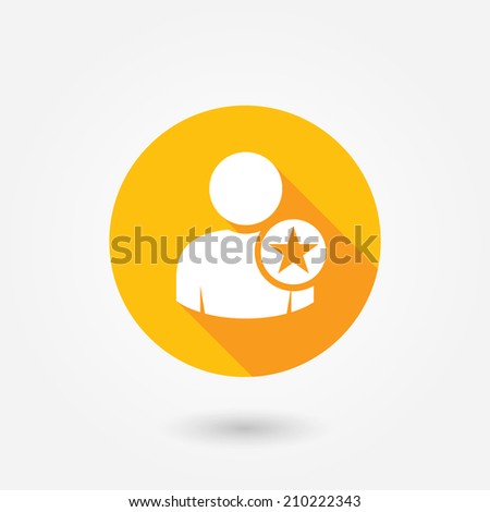 Ideal Man Flat Icon Design Long Stock Vector (Royalty Free) 210222343