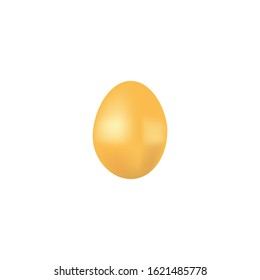   Ideal  for  packaging  design, website, and application. Realistic  egg. Golden. Attracts  attention  and increases  sales. Happy Easter vector concept. Illustration.  Holiday decoration.   