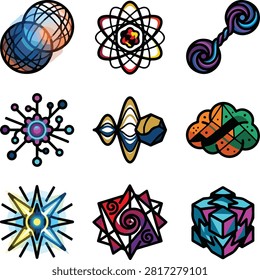 Ideal for quantum computing reports, deep tech startups, and physics editorials visualizing qubits and superposition states without using generic tech cliches.