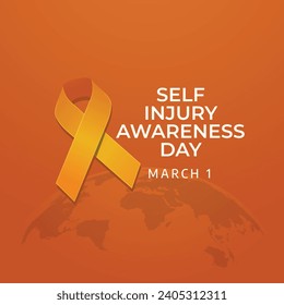 Ideal for Self-Injury Awareness Day celebrations, this vector graphic honors the holiday.