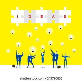 A lot of ideas Brainstorming