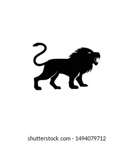 Ideas and concepts of a lion silhouette.