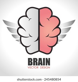 Ideas design over white background, vector illustration.