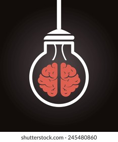 Ideas design over white background, vector illustration.