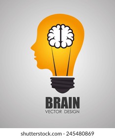 Ideas design over white background, vector illustration.