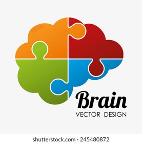 Ideas design over white background, vector illustration.