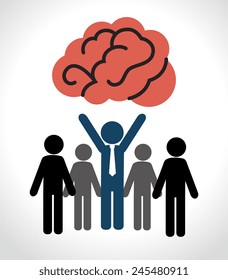 Ideas design over white background, vector illustration.