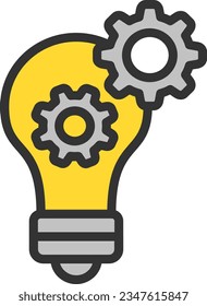 Ideas Generator Icon image. Suitable for mobile application.