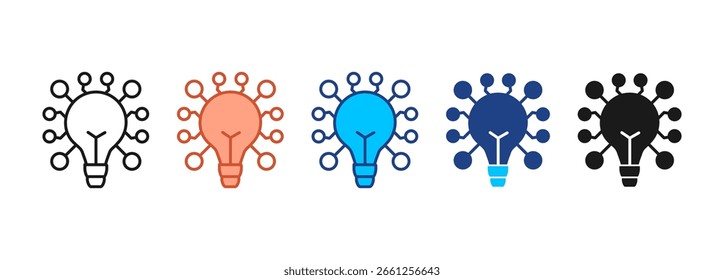 Ideas Icon Set Multiple Style Collection