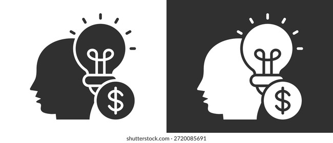 Conjunto De Iconos De Ideas Colección De Vector Aislada En Blanco Y Negro