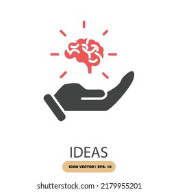 ideas icons  symbol vector elements for infographic web