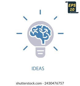 ideas icons  symbol vector elements for infographic web