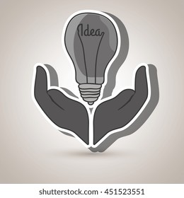 ideas isolated icon design, vector illustration  graphic 