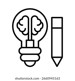 Ideas line icon vector illustration