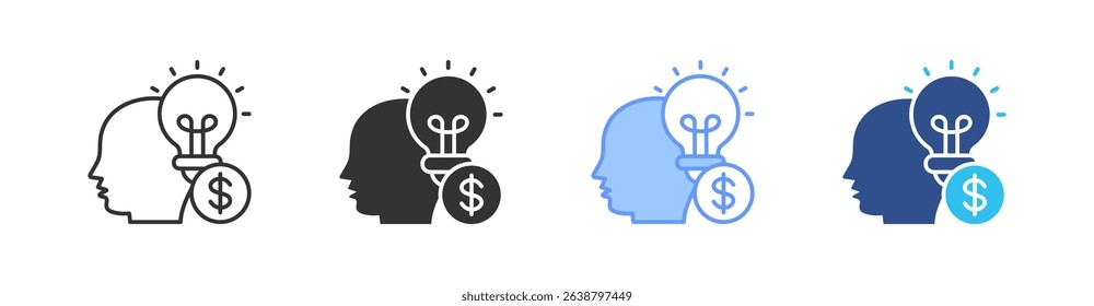 Ideas Multi Style Icon Set Vector