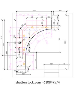 Ideas for a repair of a apartment. Drawing of a ceiling 2.
