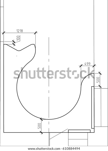 Ideas Repair Apartment Drawing Ceiling 2 Stock Vector