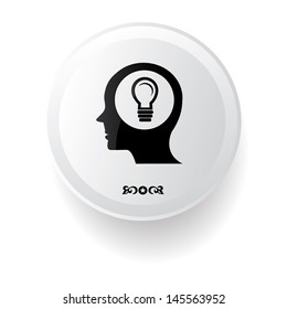 Ideas symbol,on white background,vector