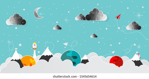 Ideas that are different from others like no other airplane vector