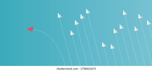 Ideas that are different from others like no other airplane vector