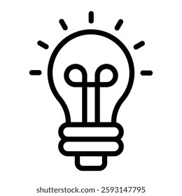 Ideas Vector Line Icon Design
