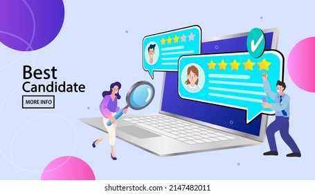 Ideas vision success. woman are working on search engine optimization as a team. Website, web page, landing page template. female characters are working on mobile SEO. Flat cartoon vector illustration