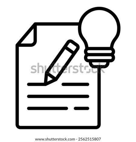 Ideation Icon Element For Design