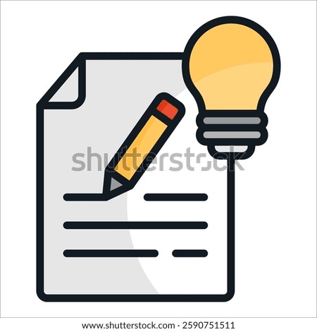 Ideation Icon Element For Design