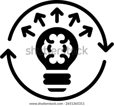 Ideation Icon Glyph Vector Illustration