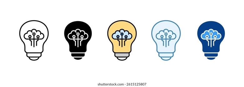 Ideation Icon Set Multiple Style Collection