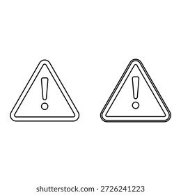 Señales de advertencia idénticas que muestran la precaución aislada en el fondo blanco