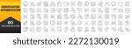 Identification and authentication line icons collection. Big UI icon set in a flat design. Thin outline icons pack. Vector illustration EPS10